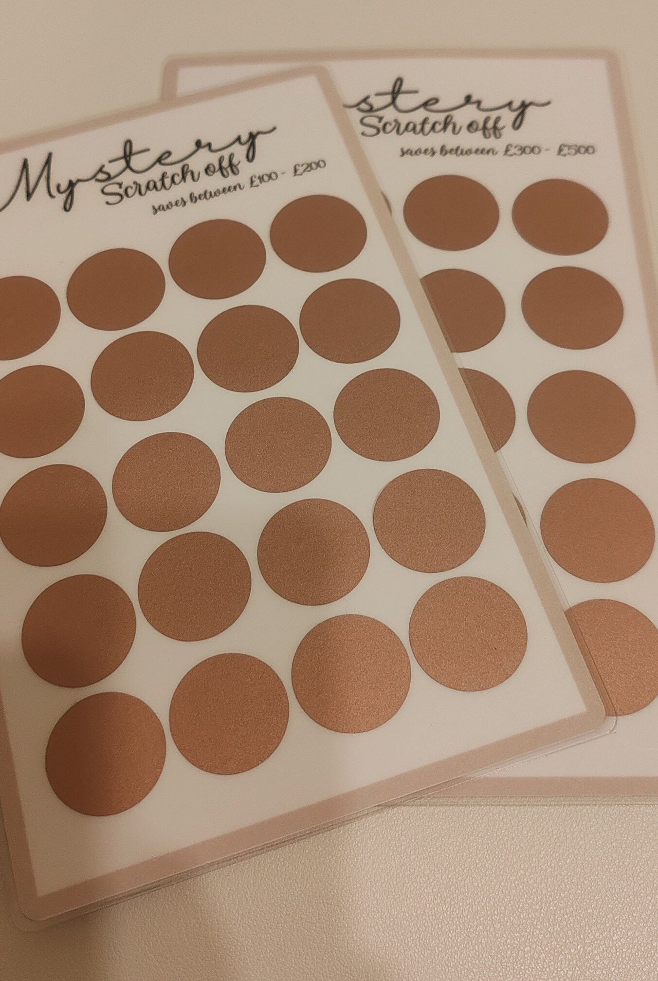 A5 mystery scratch off