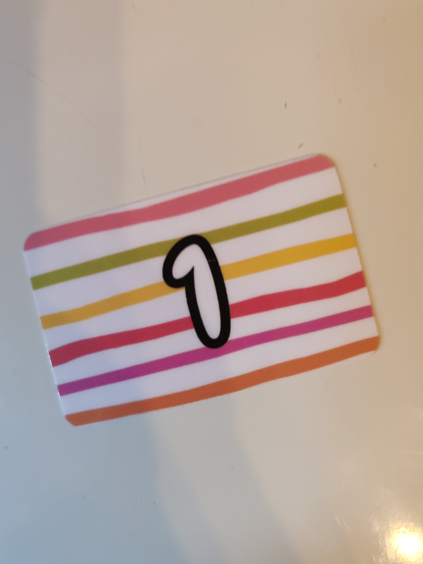 £1 Coin cards pack of 10 - bright stripe