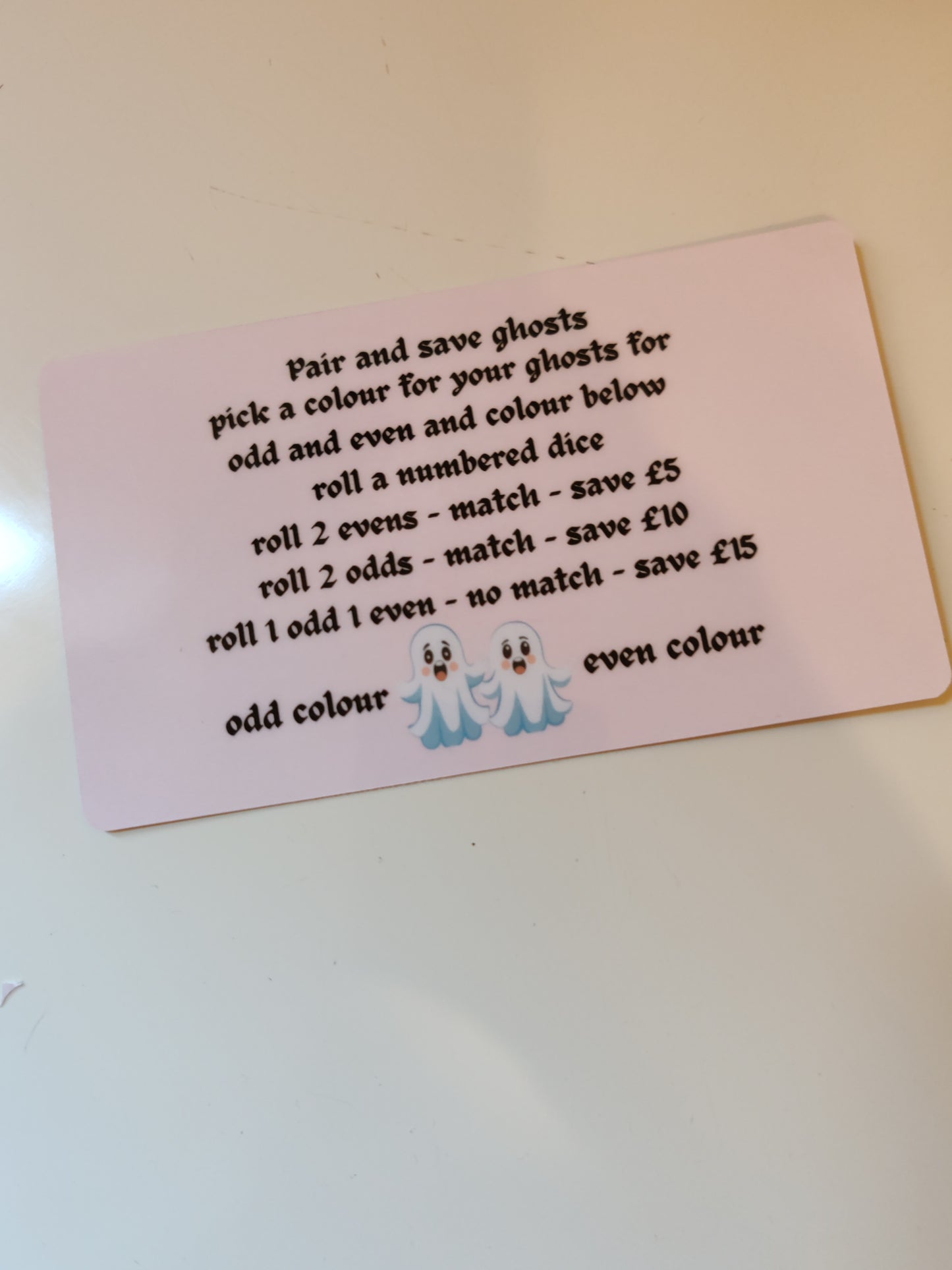 Pair and save ghost edition