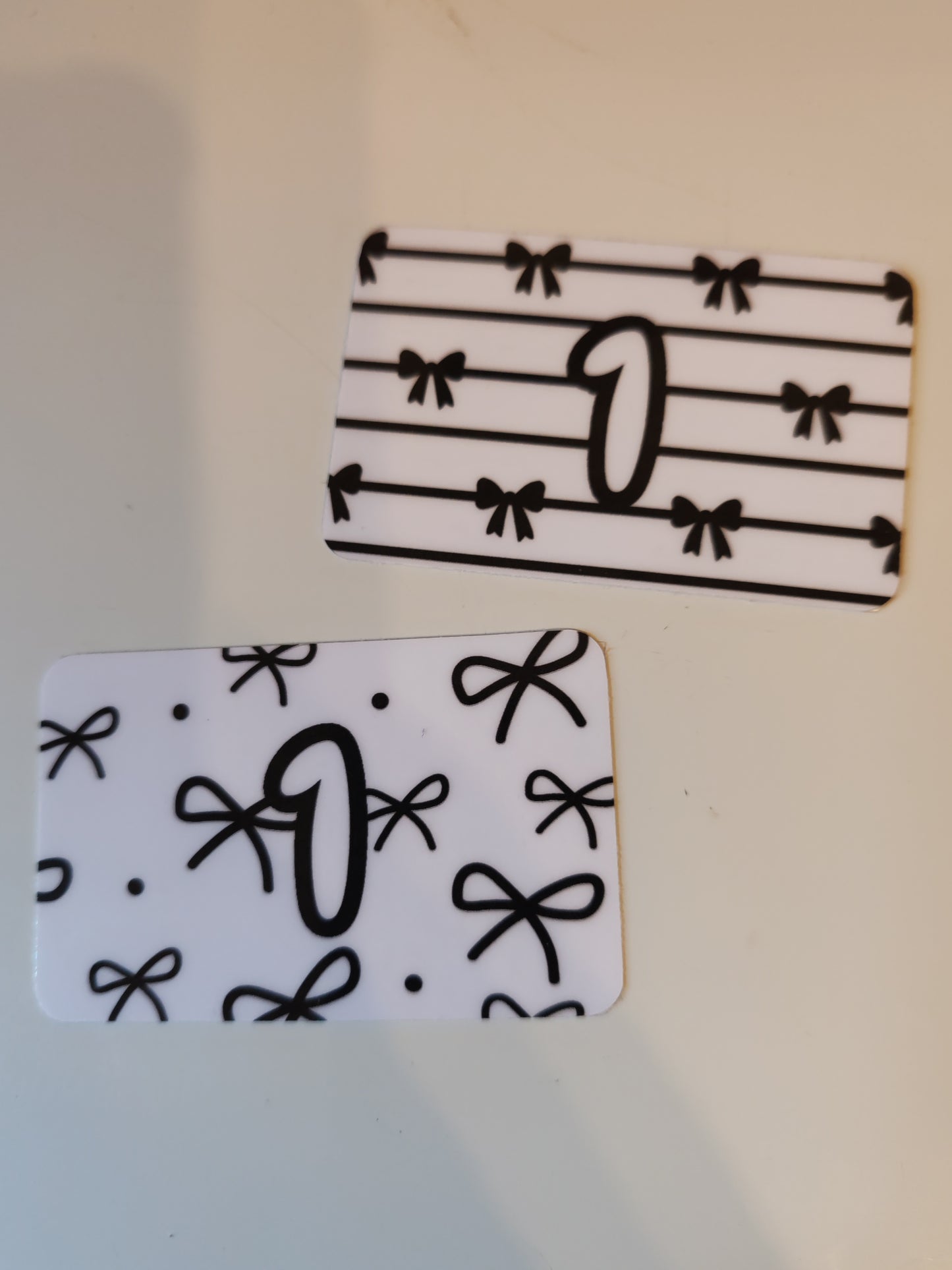 £1 Coin cards pack of 10 - black bows