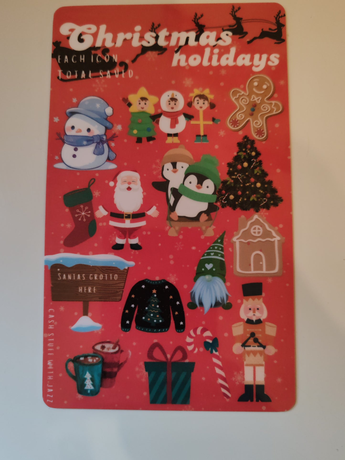 School holidays savings challenges / trackers