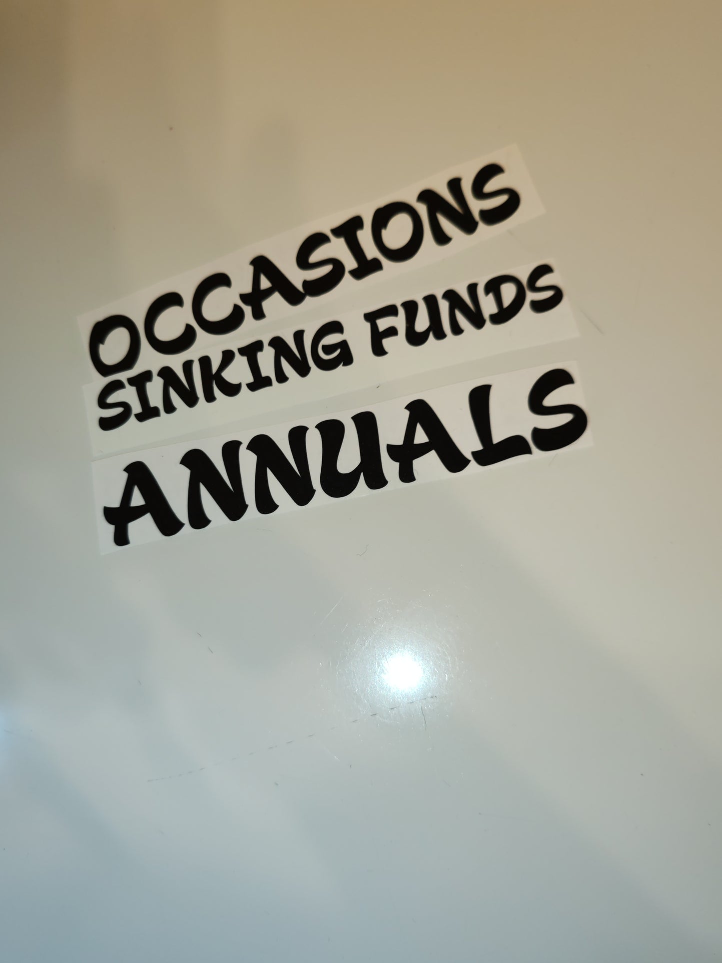 A6 binder spine labels