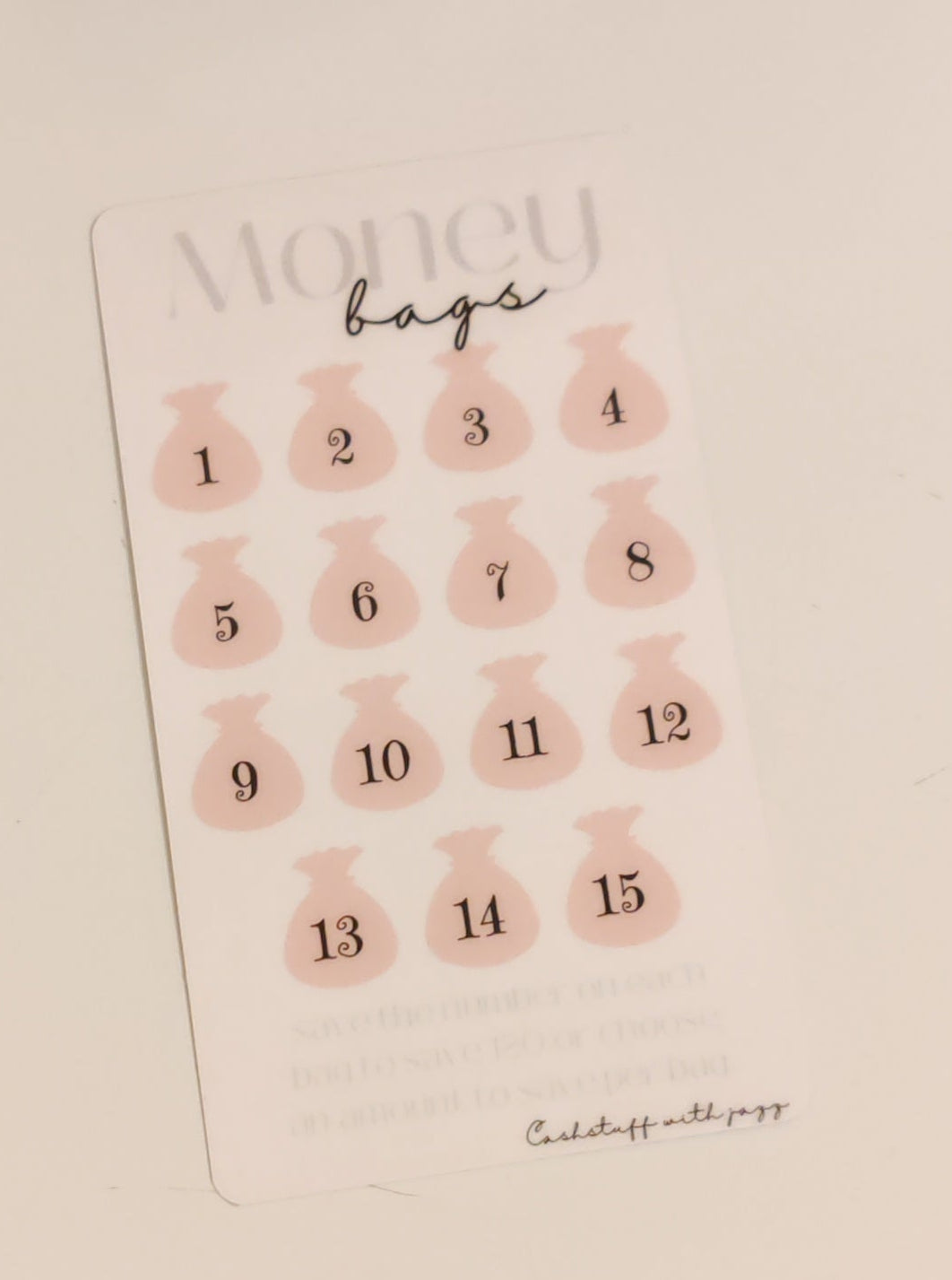 Money bags challenge a6