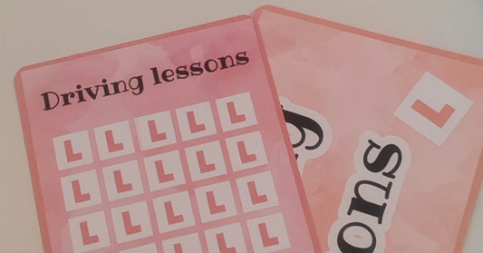 Driving lessons tracker Pink