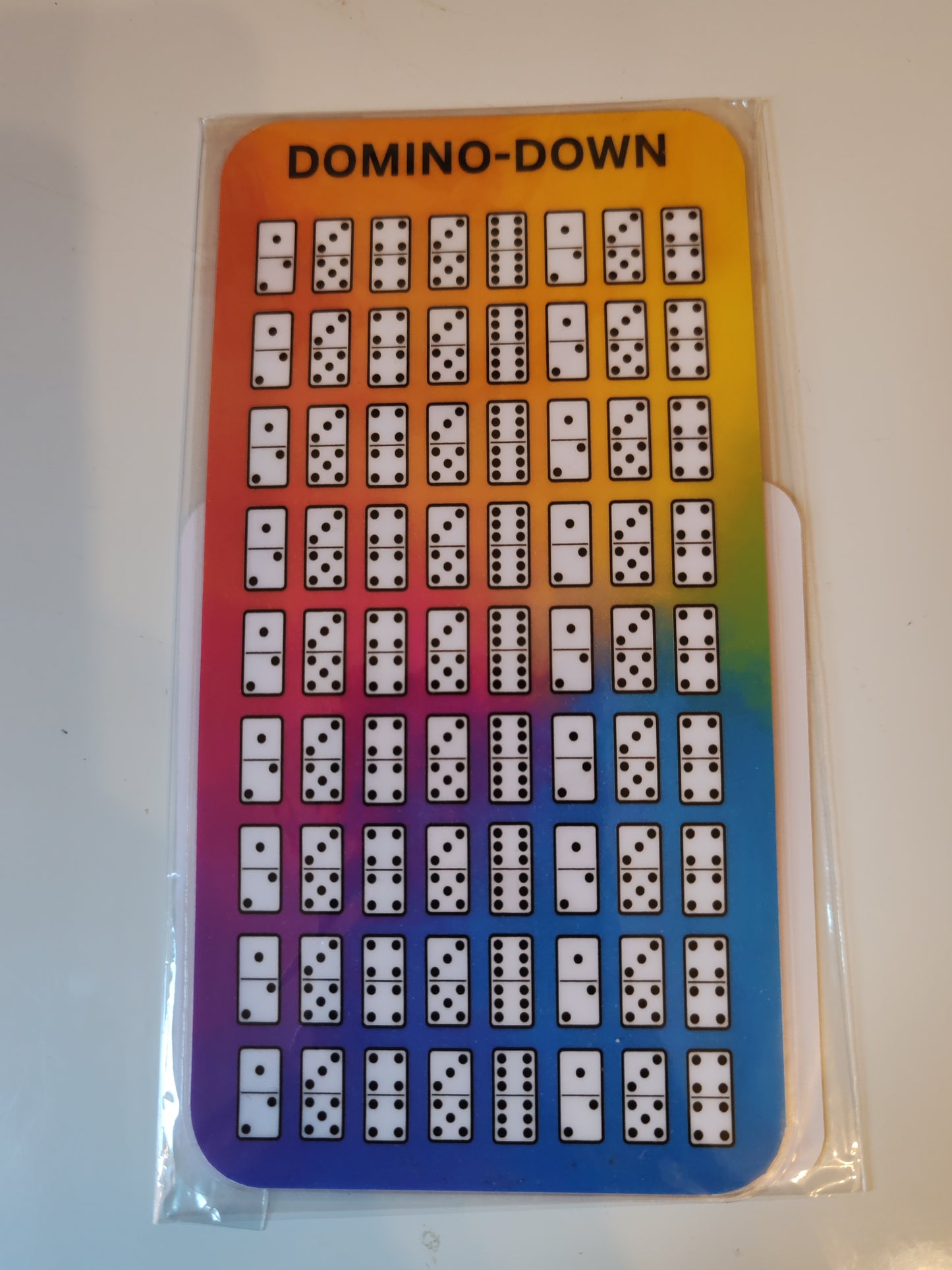 domino down rainbow