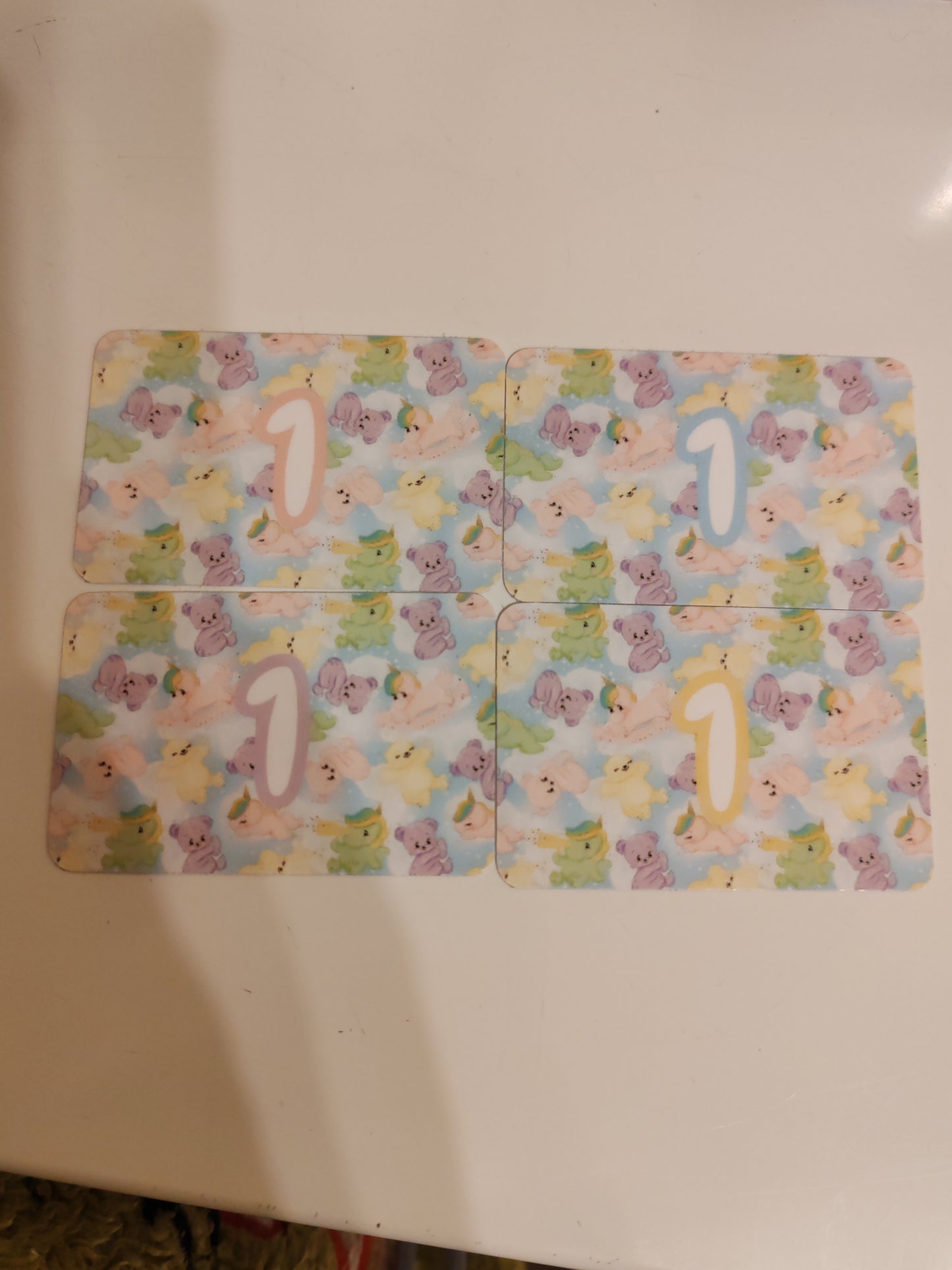 £1 Coin cards pack of 16 bears & unicorns