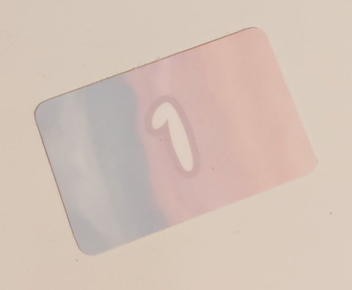 £1 Coin cards pack of 10 pastel ombre