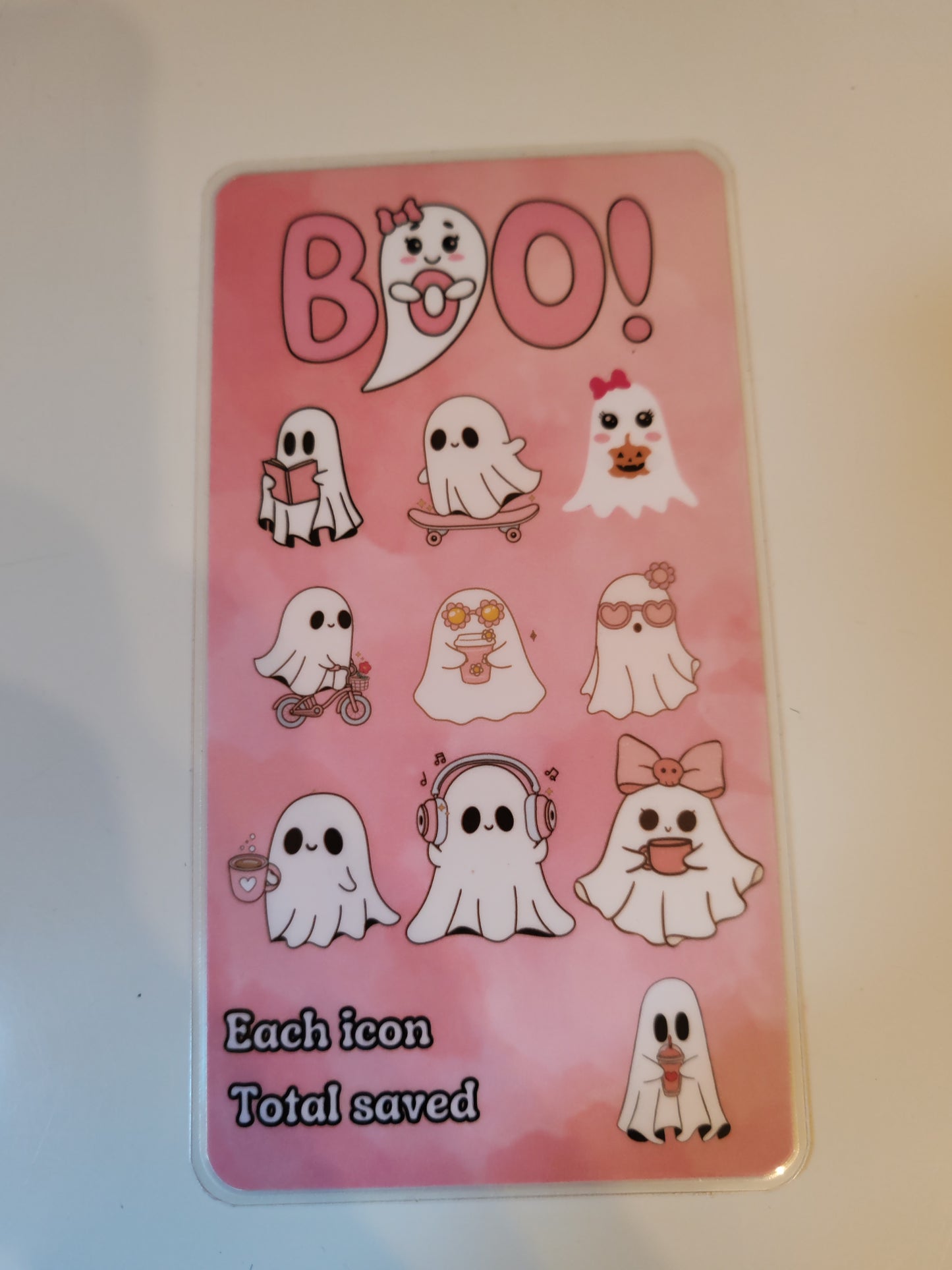 Boo savings challenge choose your own amount