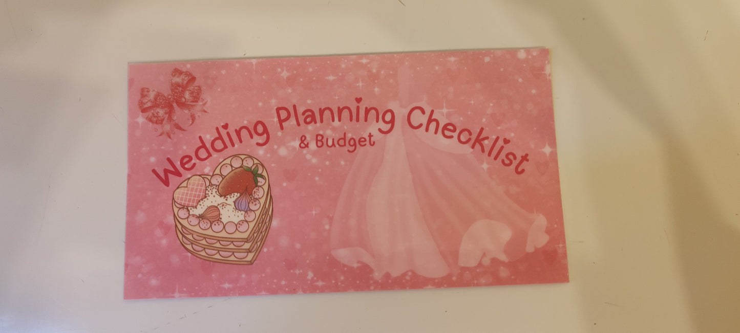 PREORDER -wedding planning and checklist challenge (Cash-ella So this is Love collection)