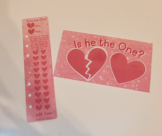 PREORDER - Is he the one? bookmark challenge (Cash-ella So this is Love collection)