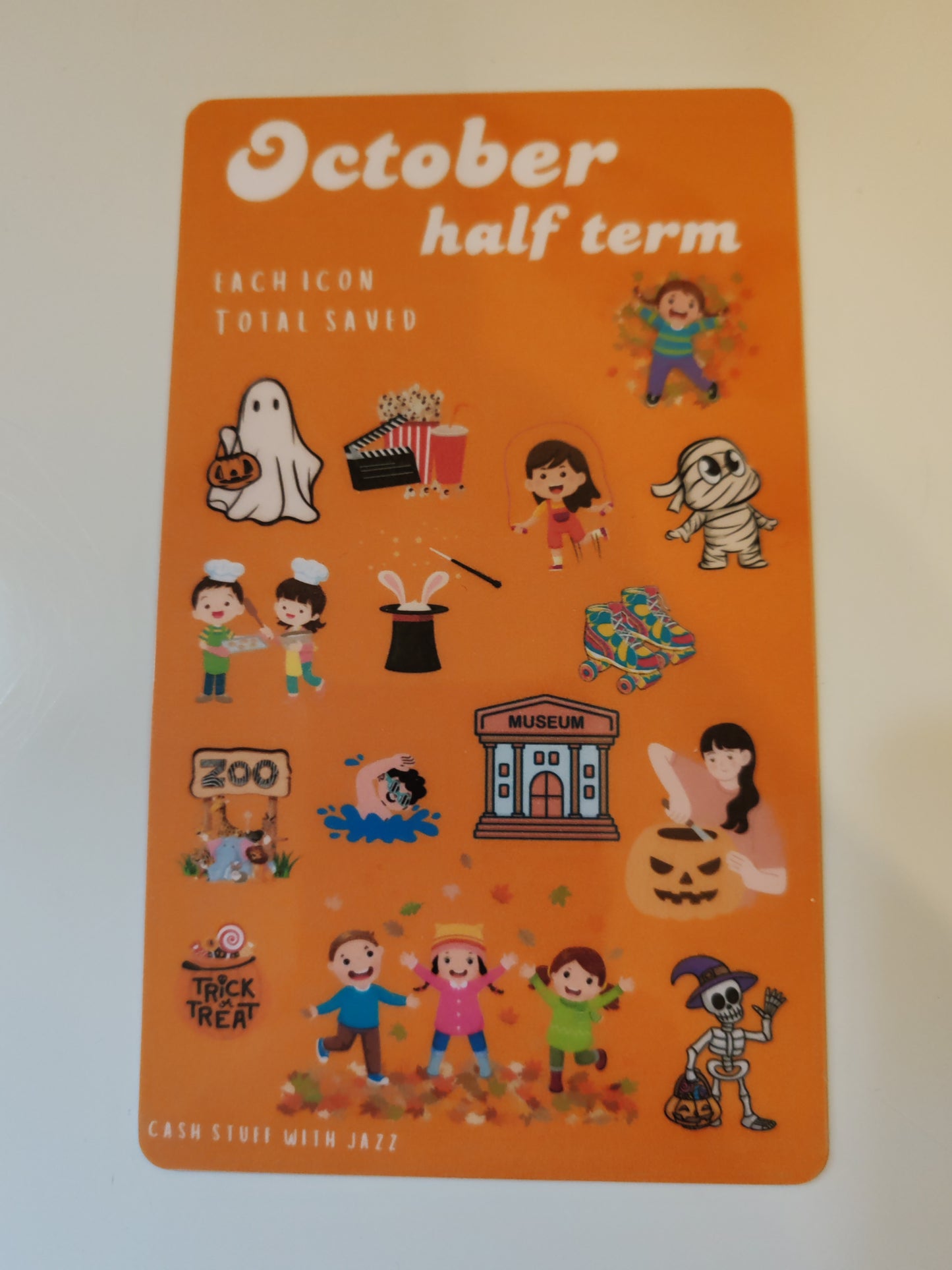 School holidays savings challenges / trackers