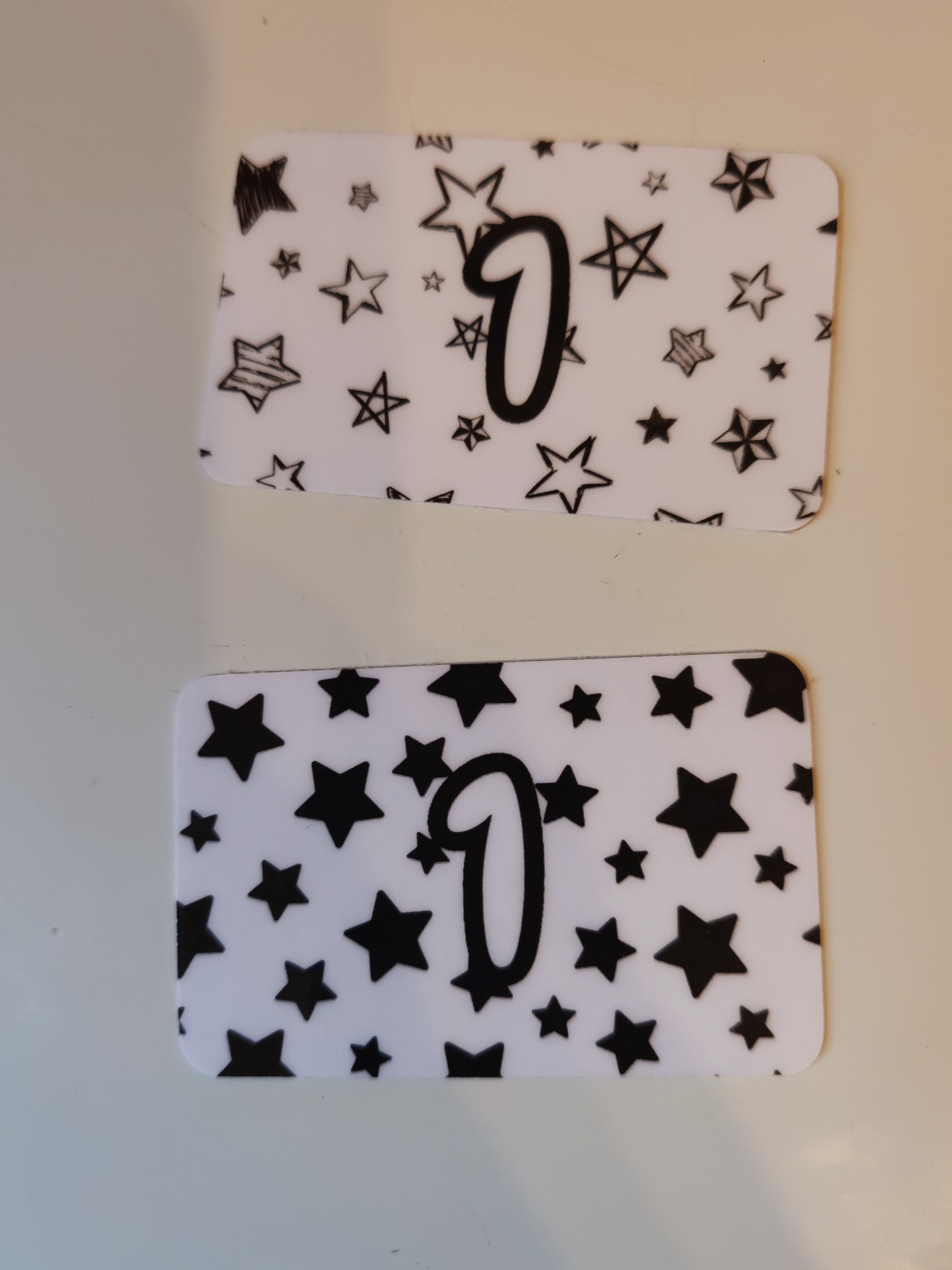 £1 Coin cards pack of 10 - black stars