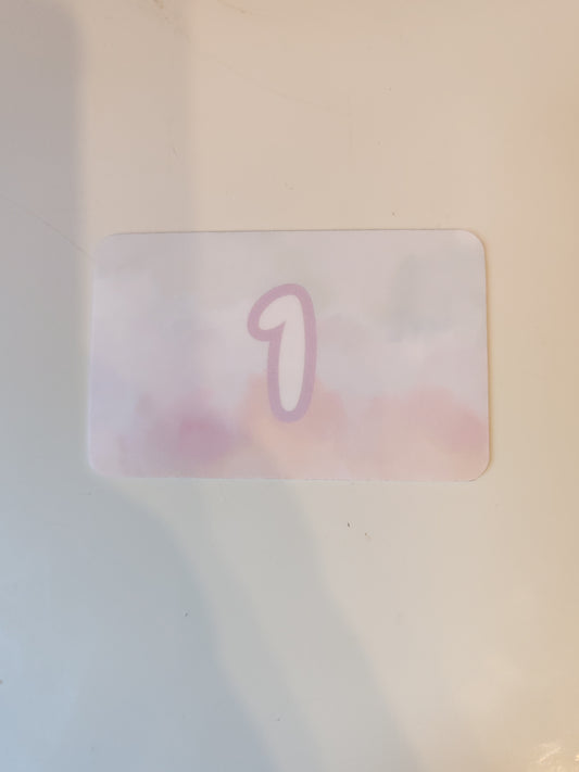 £1 Coin cards pack of 10 - pastel