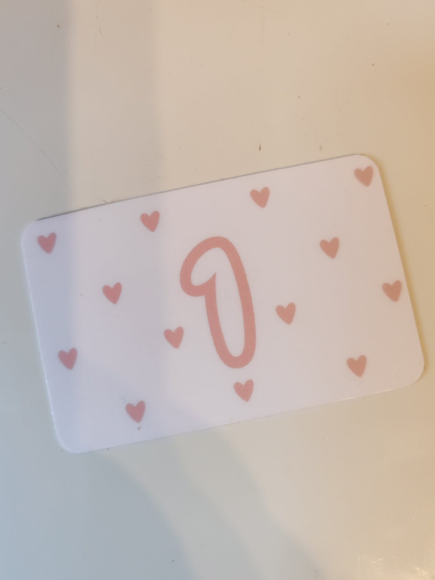£1 Coin cards pack of 10 - pink heart