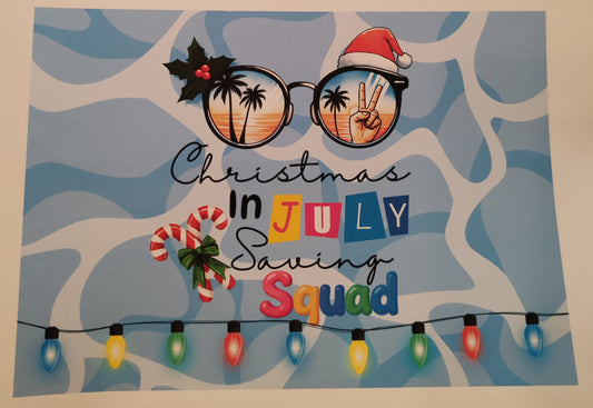 Christmas in July saving squad box