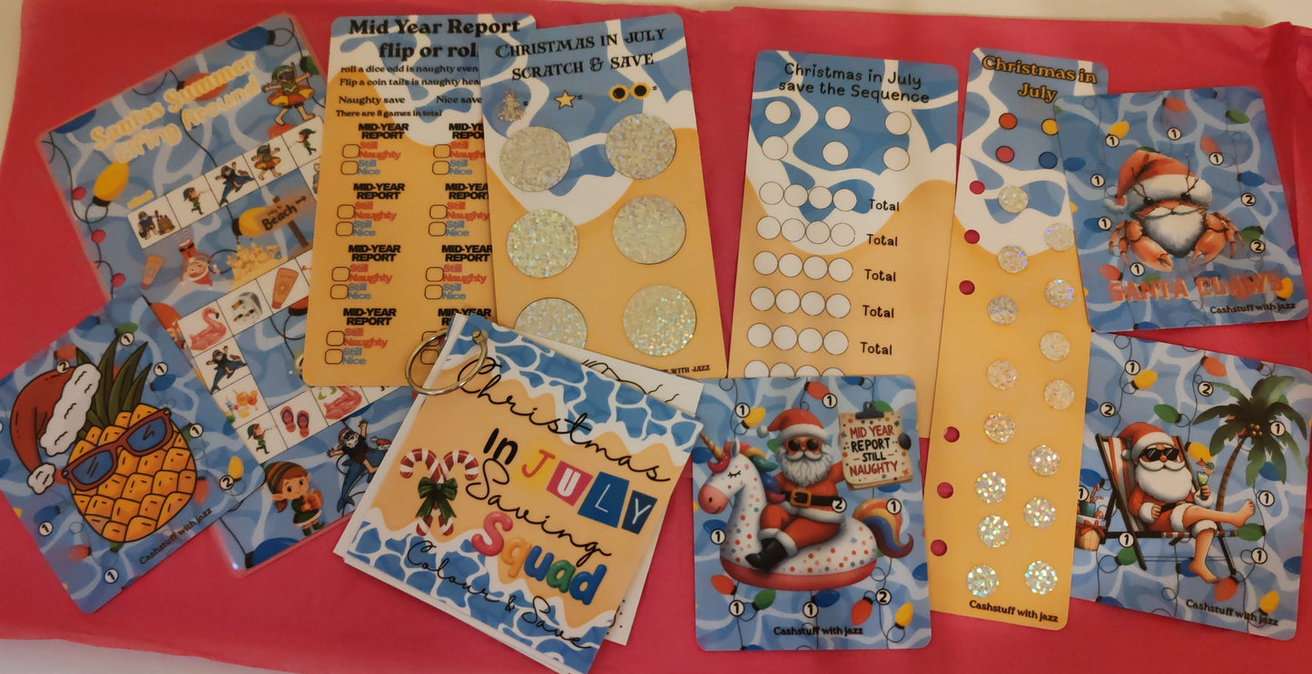 Christmas in July saving squad box