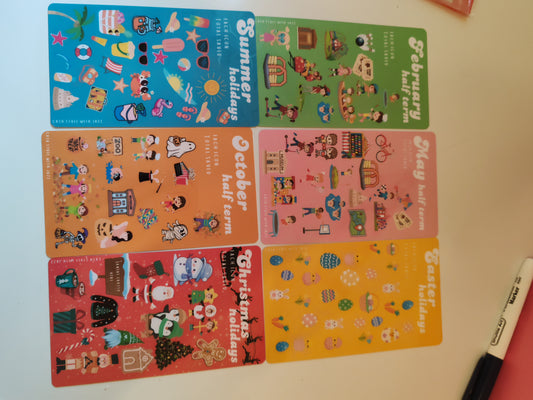 School holidays savings challenges / trackers